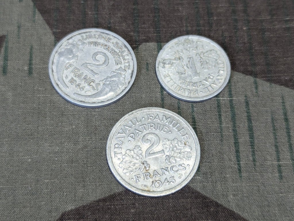 Lot of French Francs (3 Coins)