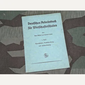 1939 Deutsches Arbeitsbuch Für Wirtschaftsschulen