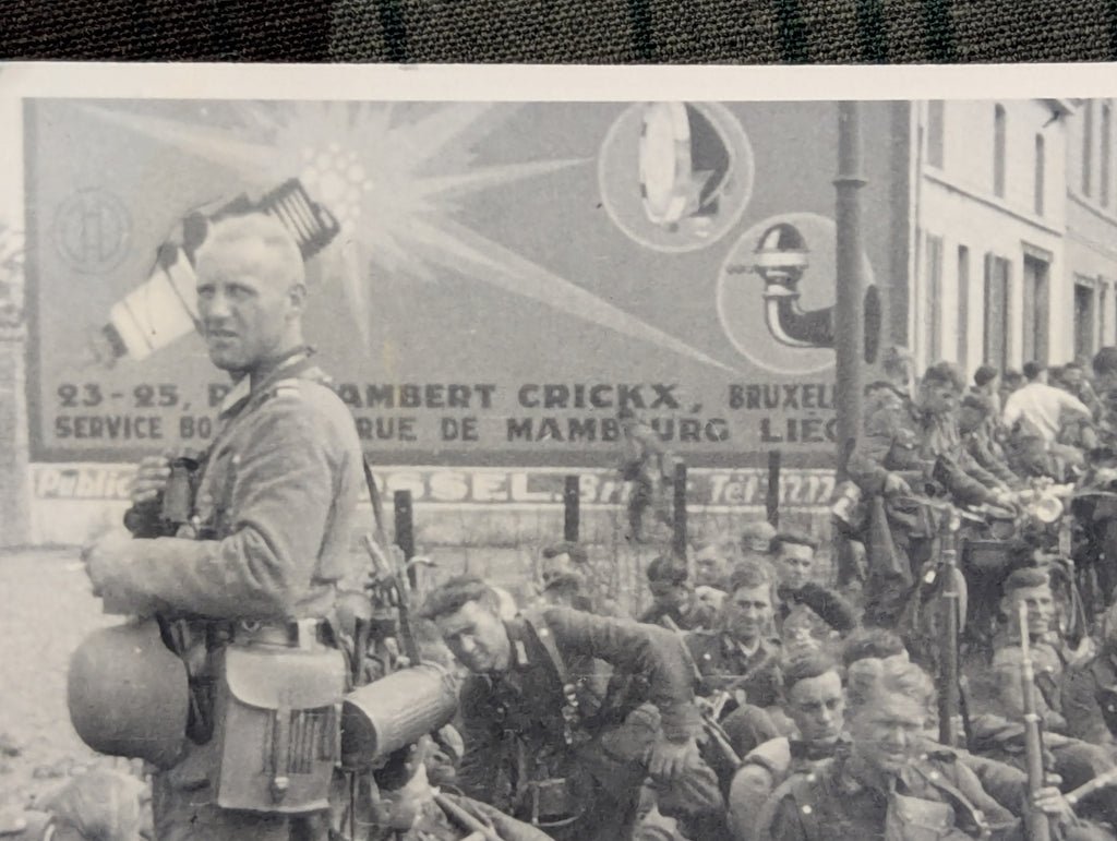 Original Picture Belgium with Spark Plug Advertising — image 2