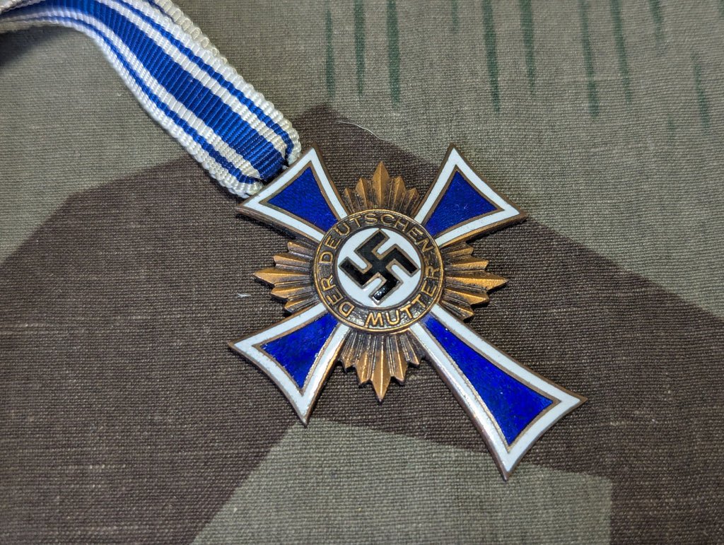 Mother's Cross in Bronze with Original Ribbon