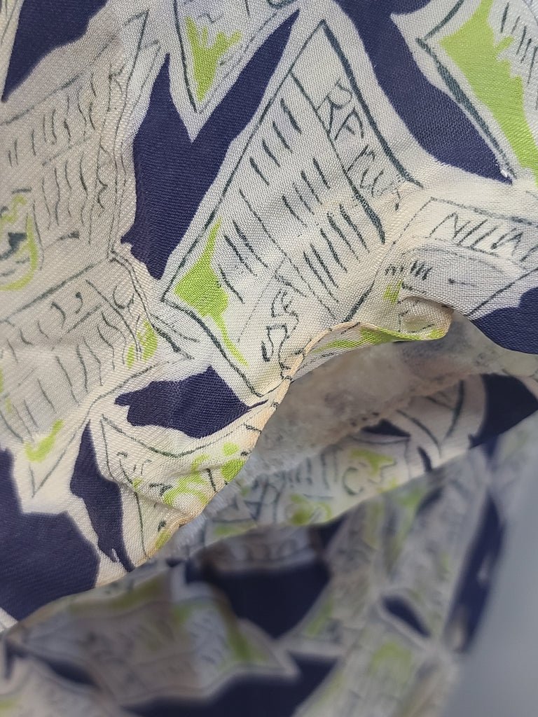 Newspaper Novelty Print Dress (as-is)(B-34' W.25.5' H-34') — image 26