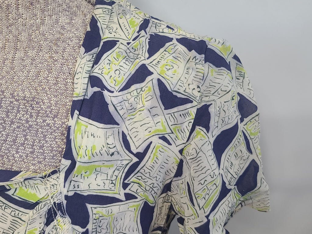 Newspaper Novelty Print Dress (as-is)(B-34' W.25.5' H-34') — image 7