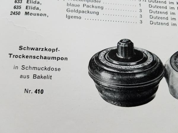 Bakelite Schwarzkopf Dry Shampoo Container DRP Minor Damage — image 10