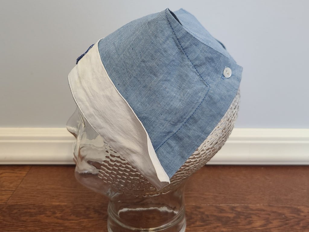 Nurse's Aide Coif Hat Red Cross / Civil Defense — image 3