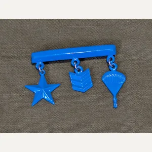 Blue Paratrooper Charm Pin