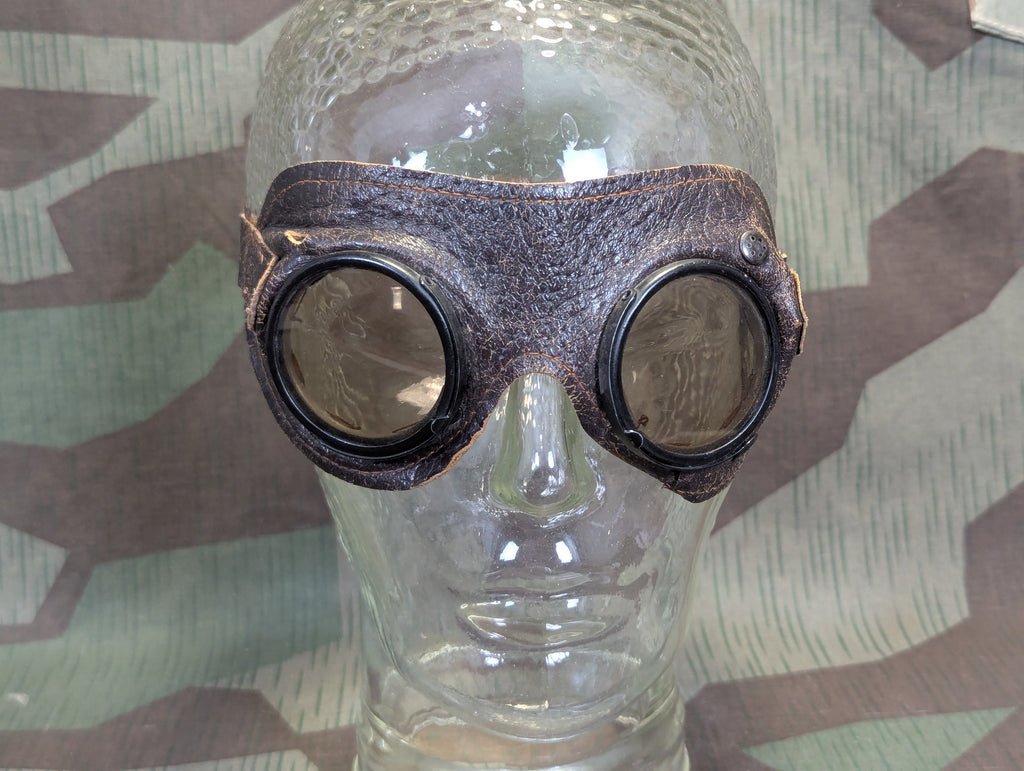 Original German Sun/Dust Leather Goggles — image 2