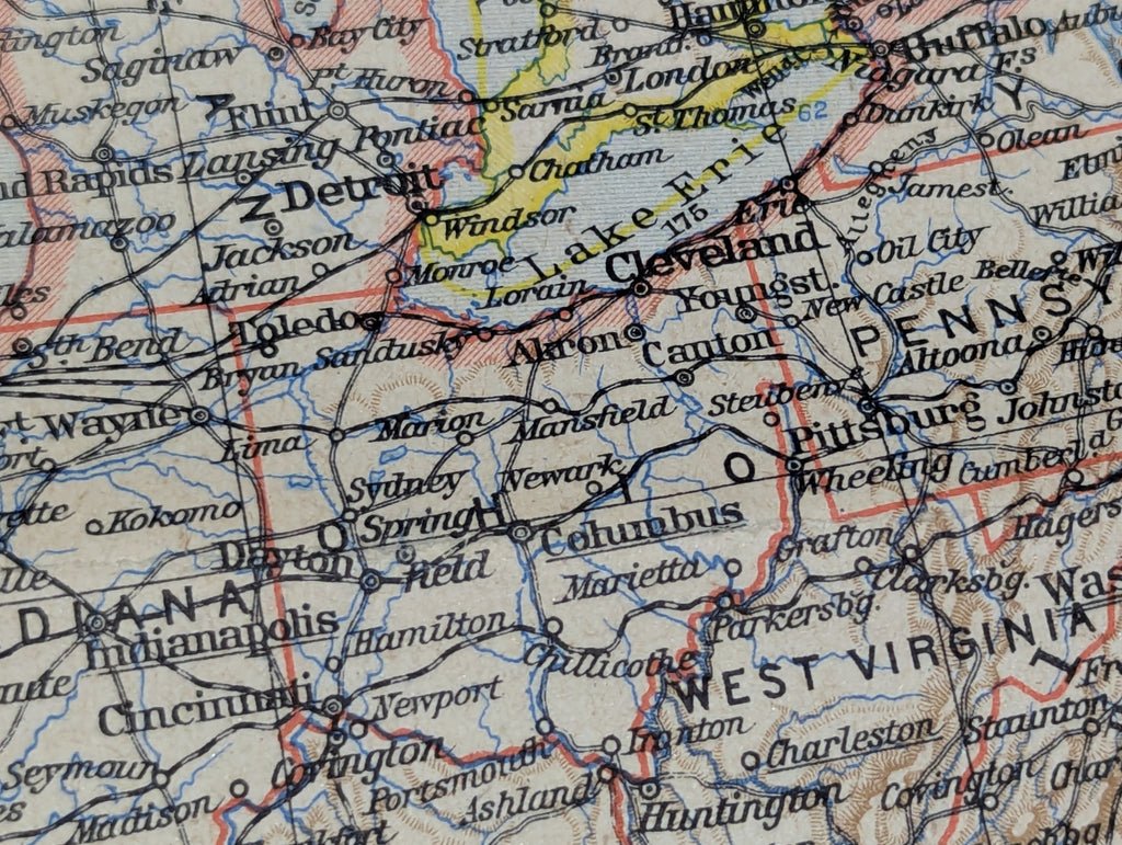 Schlag Nach über die Vereinigten Staaten von Amerika USA Map 1942 — image 5