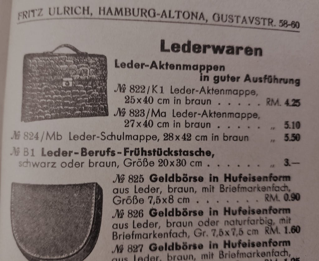 Original Deadstock Leather Wallet Horseshoe Form — image 5