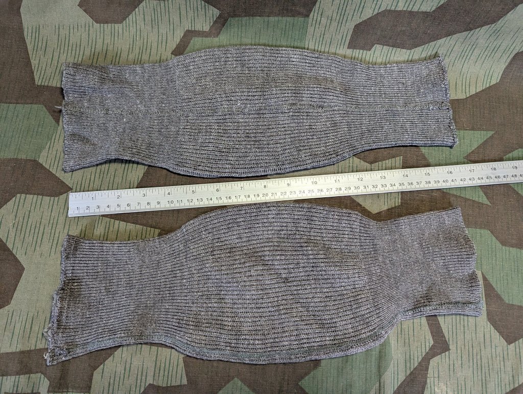 Original German Knee Warmers Gray Knit — image 2