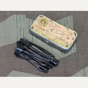 German Safety Pins in Tin