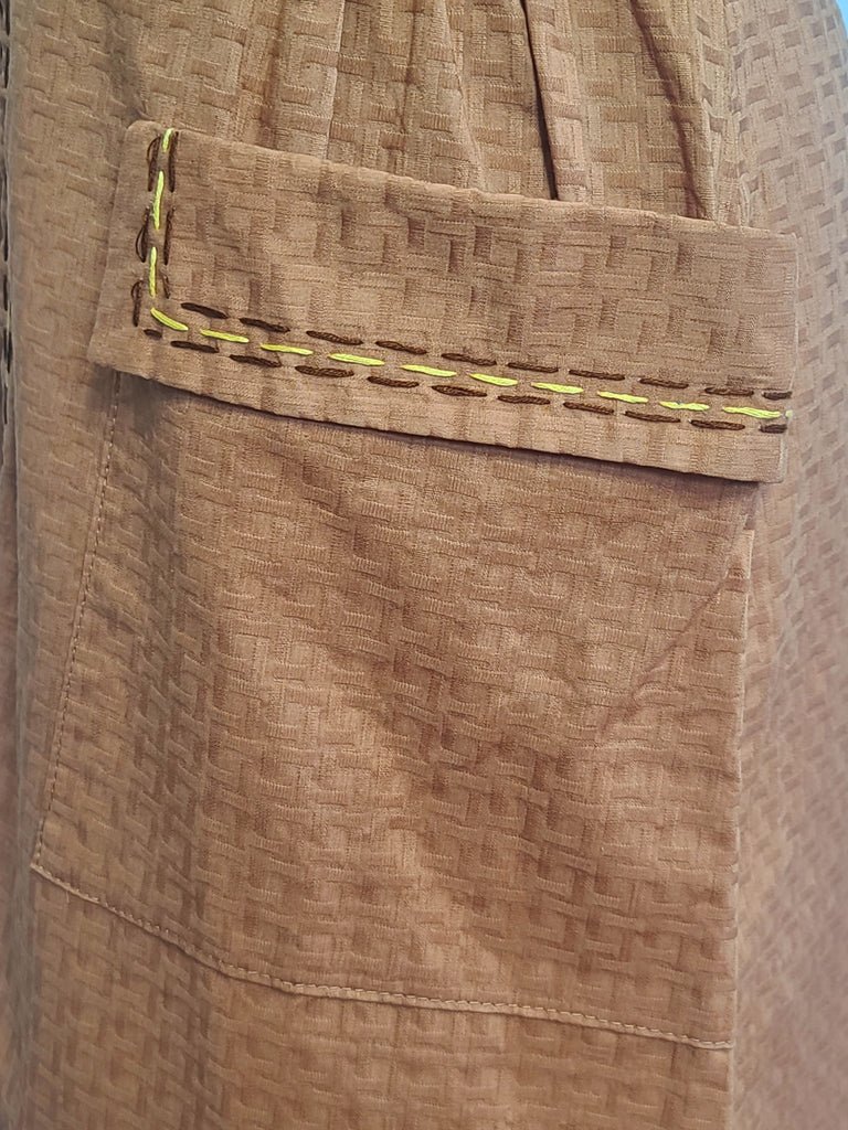 Brown Zipper Front Dress(B-40' W-31.5' H-40') — image 8