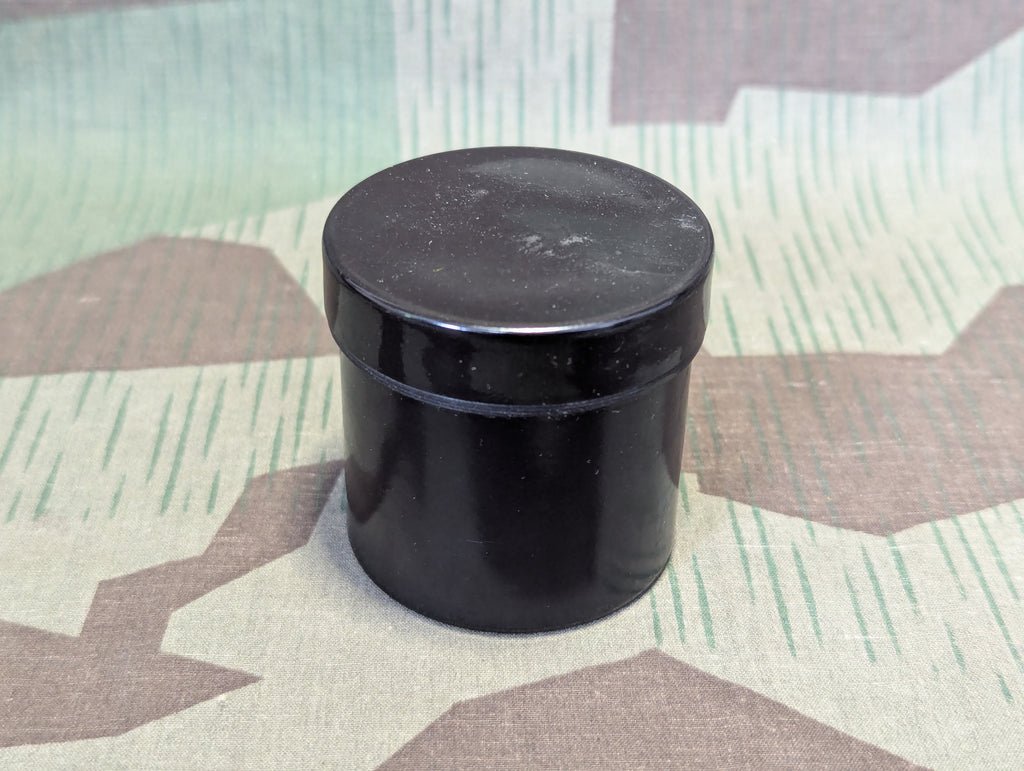 Round Black Bakelite Container