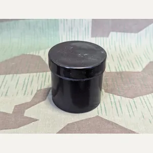 Round Black Bakelite Container