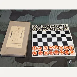 Feldpost Chess Game Set Schach Mühle Dame Complete