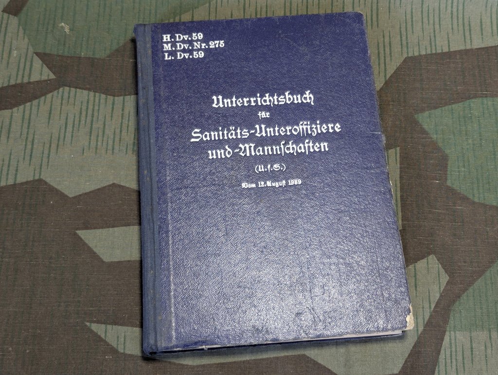1939 Training Manual for Medics H.Dv.59