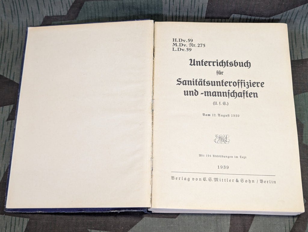 1939 Training Manual for Medics H.Dv.59 — image 4