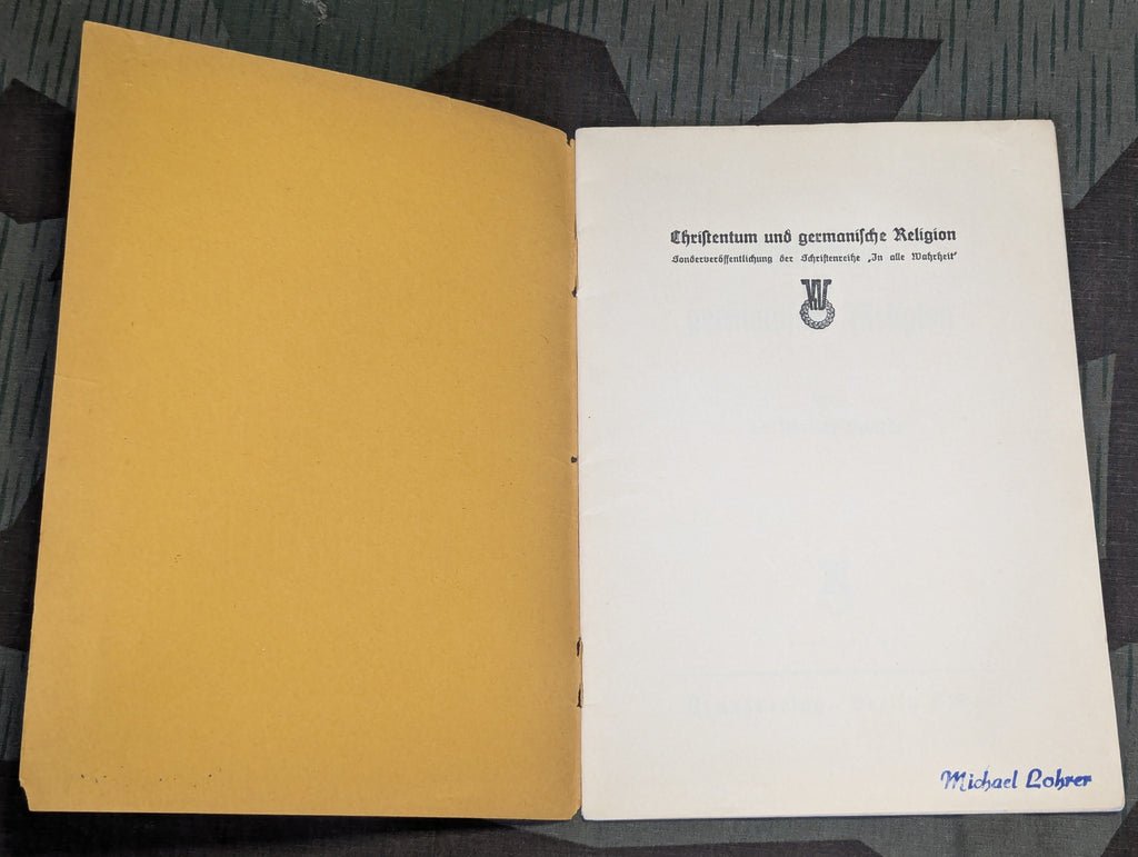 1934 Book Christentum und Germanische Religion — image 3