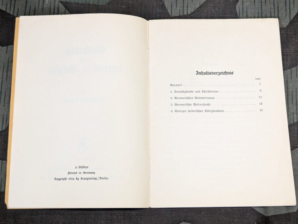 1934 Book Christentum und Germanische Religion — image 5