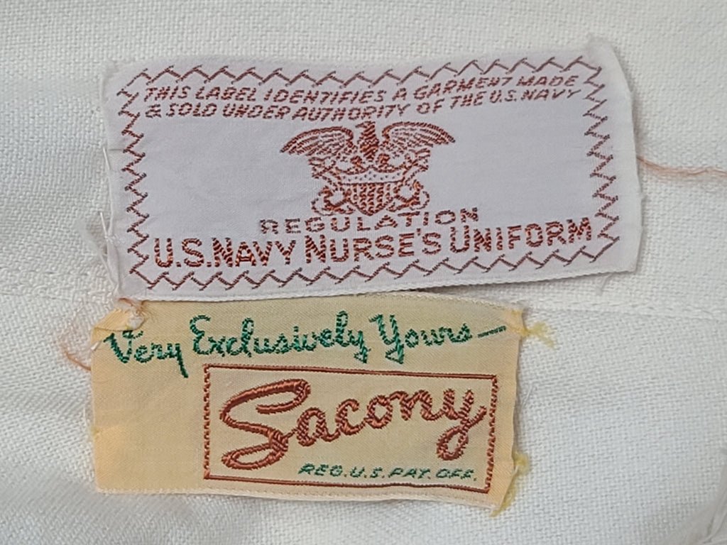 NNC Navy Nurse White Uniform Jacket and Skirt(B-33' W-25' H-33.5') — image 2