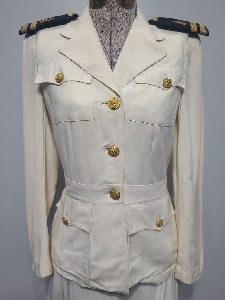 NNC Navy Nurse White Uniform Jacket and Skirt(B-33' W-25' H-33.5') — image 6