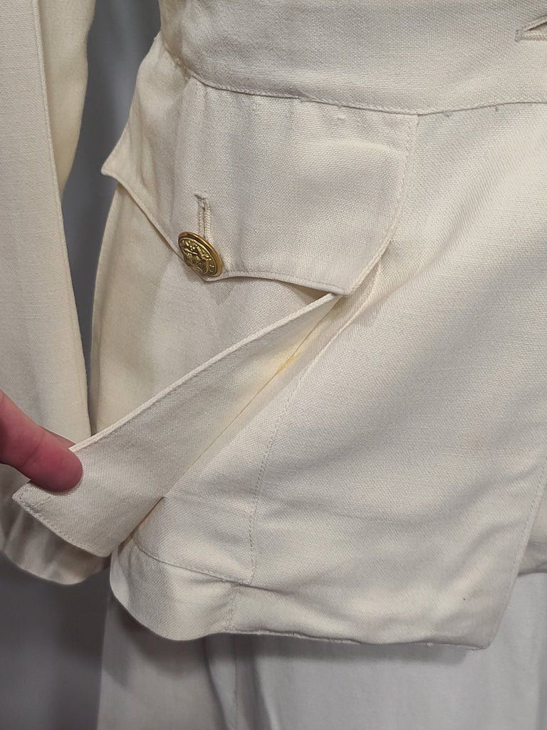 NNC Navy Nurse White Uniform Jacket and Skirt(B-33' W-25' H-33.5') — image 8