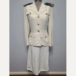NNC Navy Nurse White Uniform Jacket and Skirt(B-33' W-25' H-33.5')