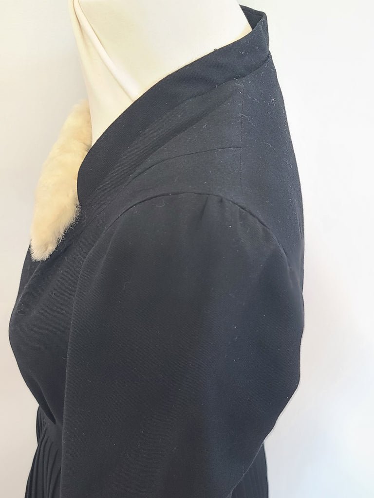 German Black Dress with Fur Trim(B-34' W-29.5' H-38') — image 10