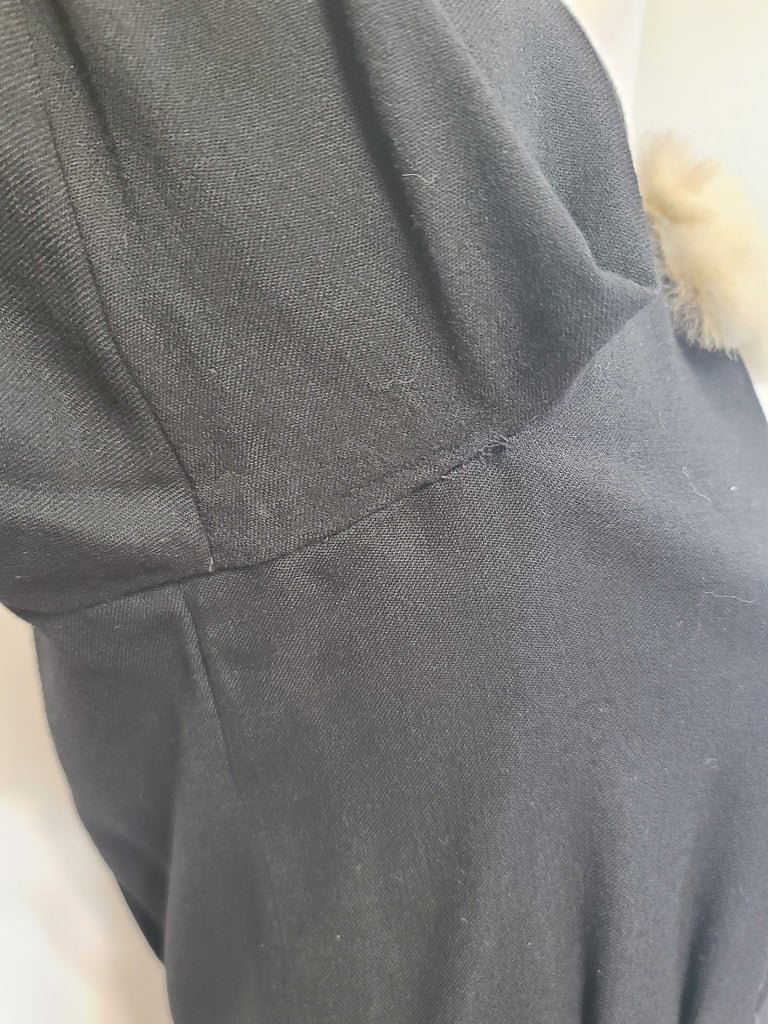 German Black Dress with Fur Trim(B-34' W-29.5' H-38') — image 12