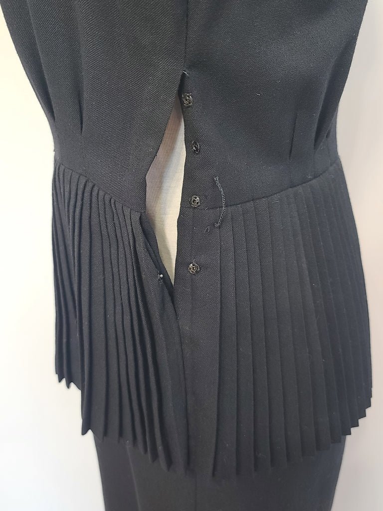 German Black Dress with Fur Trim(B-34' W-29.5' H-38') — image 15