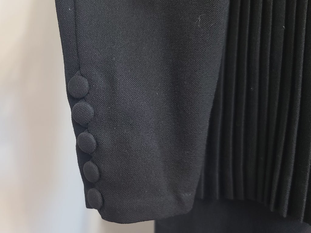 German Black Dress with Fur Trim(B-34' W-29.5' H-38') — image 8