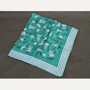 1937 French Paris Exposition Souvenir Scarf