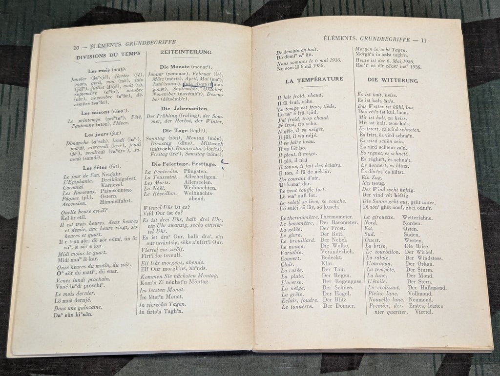 1937 French - German Phrase Book — image 6