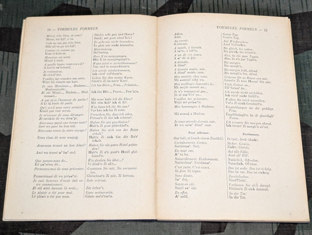 1937 French - German Phrase Book — image 7