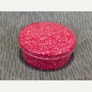 East German Red Speckled Butter Dish