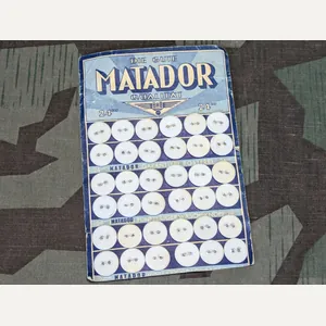 Matador German Cloth Covered Buttons on Card 15mm (36 Buttons …