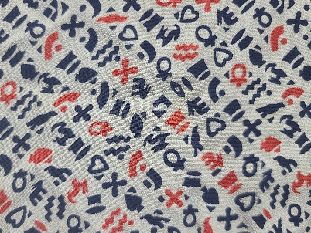 Symbols Novelty Print Dress(B-41' W-35' H-41') — image 12