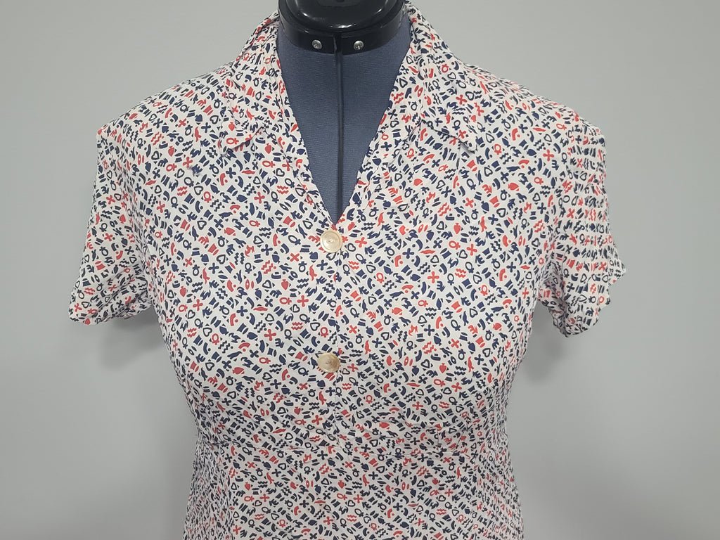 Symbols Novelty Print Dress(B-41' W-35' H-41') — image 5