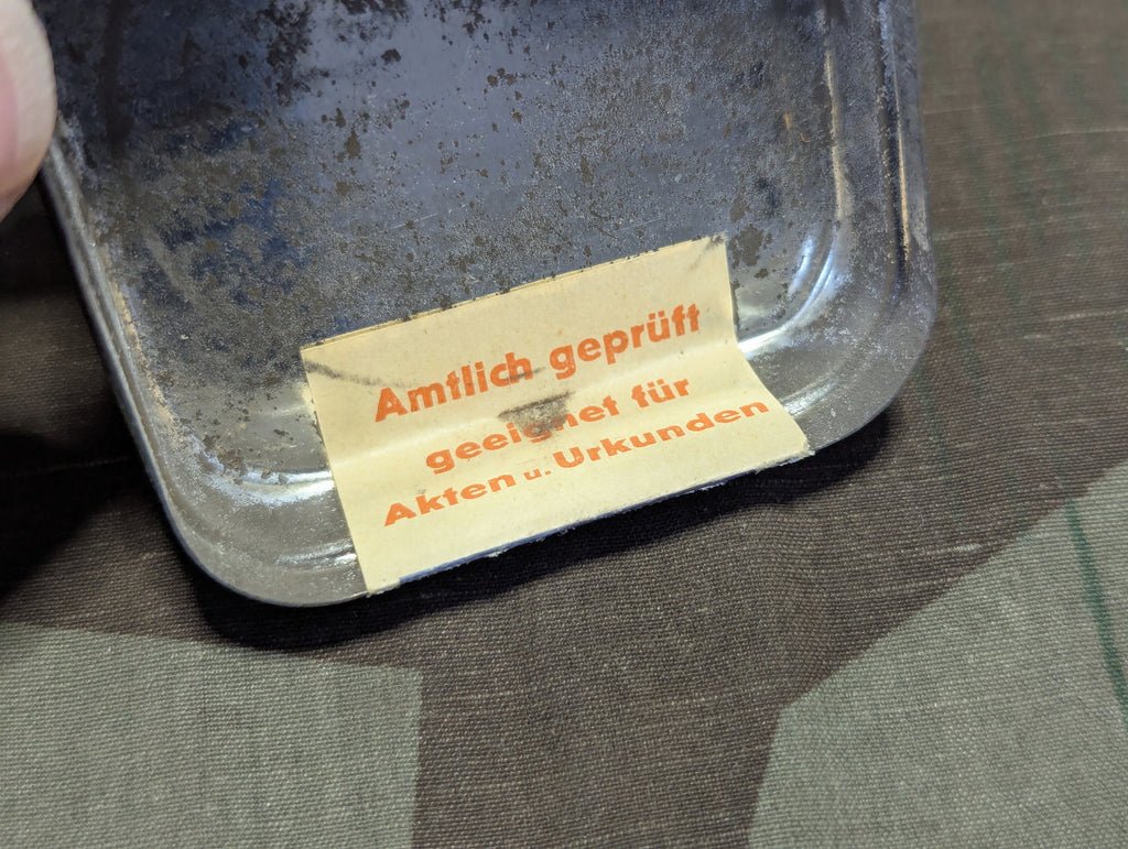 Original Olympia Typewriter Ribbon Tin and Empty Spool — image 4