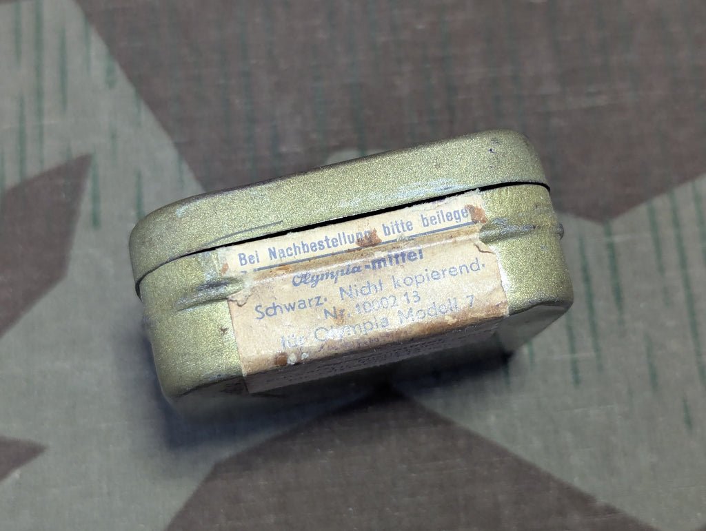 Original Olympia Typewriter Ribbon Tin and Empty Spool — image 5