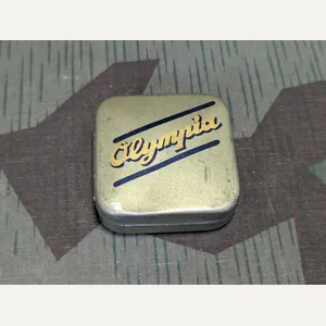 Original Olympia Typewriter Ribbon Tin and Empty Spool
