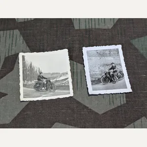2 Original DKW Motorcycle Photos