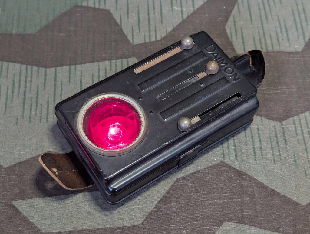 Daimon Wehrmacht Flashlight Damaged Leather Button Loop — image 10
