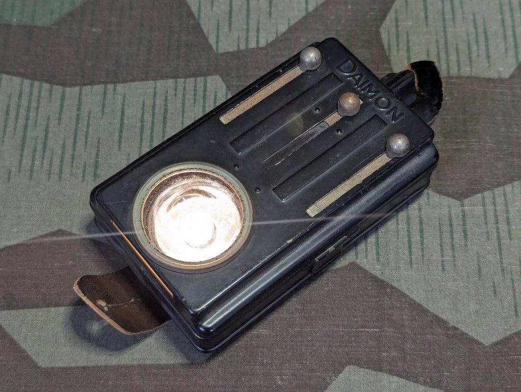 Daimon Wehrmacht Flashlight Damaged Leather Button Loop — image 7