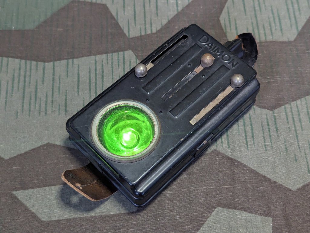 Daimon Wehrmacht Flashlight Damaged Leather Button Loop — image 8
