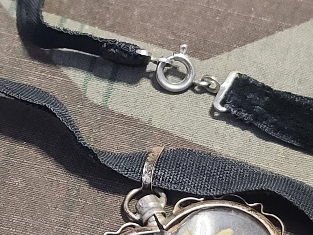 Edelweiss Heart Shaped Velvet Necklace 835 Silver — image 5