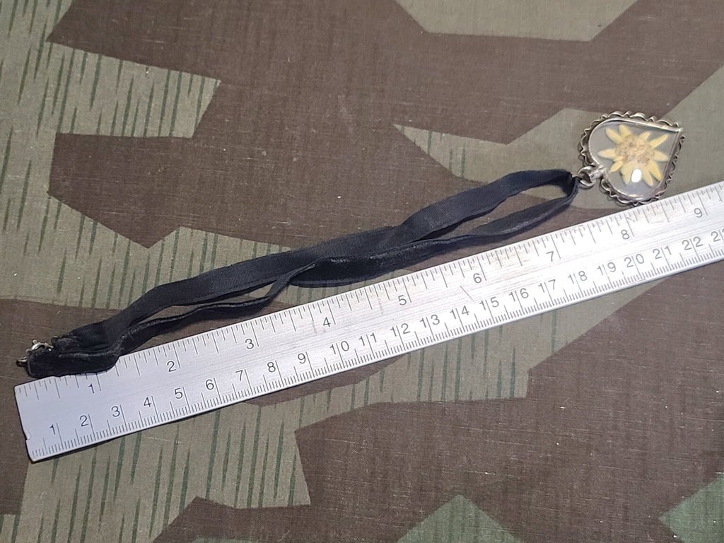 Edelweiss Heart Shaped Velvet Necklace 835 Silver — image 6