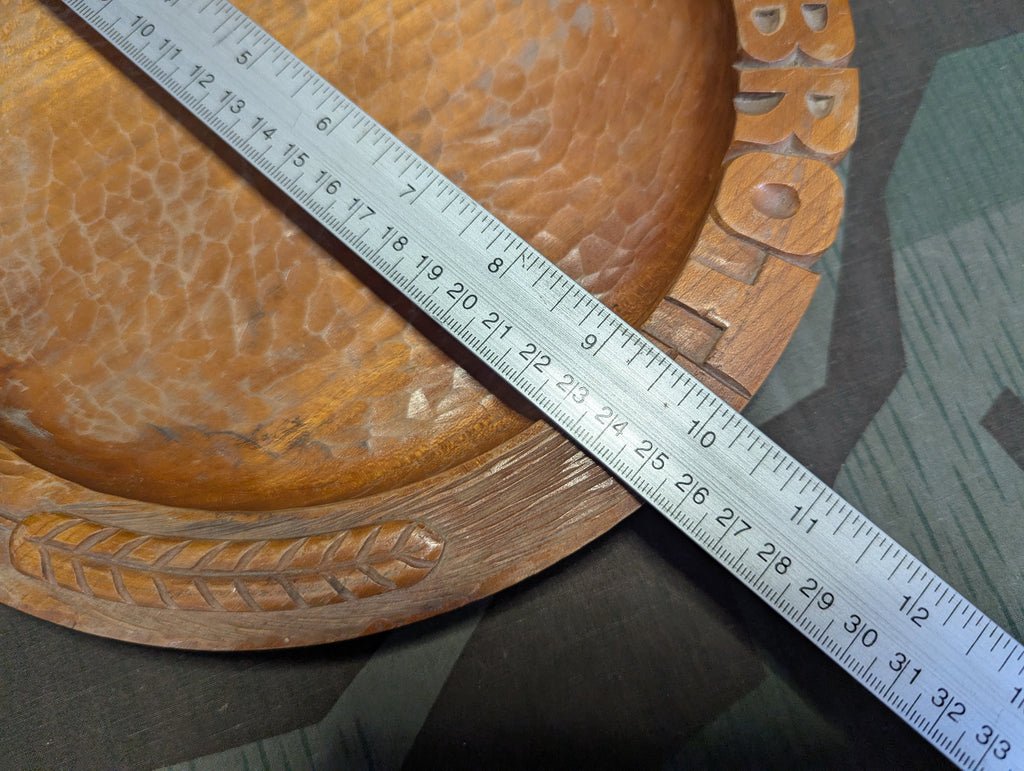 Ehret Das Brot Hand Carved Wood Bread Plate — image 5