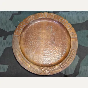 Ehret Das Brot Hand Carved Wood Bread Plate