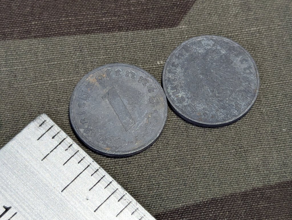 1 Reichspfennig Coins (Lot of 10) — image 2