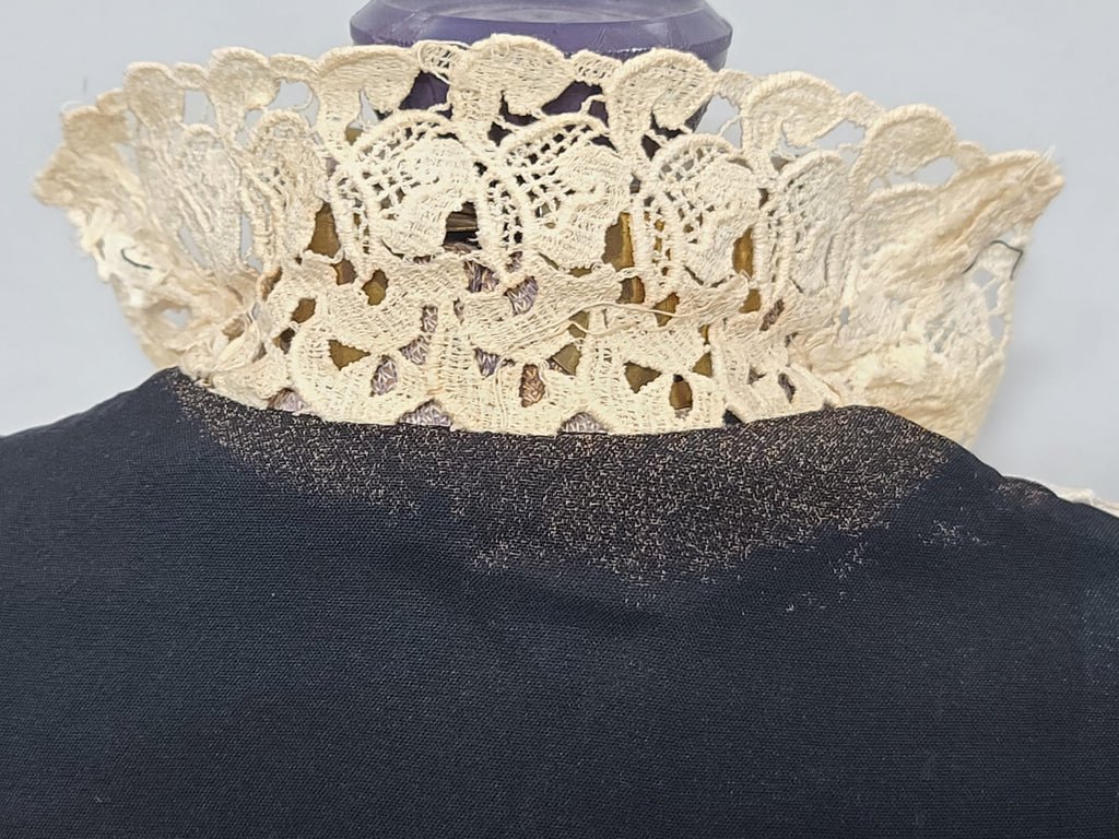 Black Rayon Peplum Dress with Lace Top(B-34' W-27' H-37') — image 10